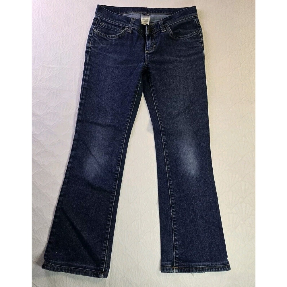 Patagonia Women 27 Dark Wash Bootcut Organic Cotton Stretch Denim‎ Jeans Blue
